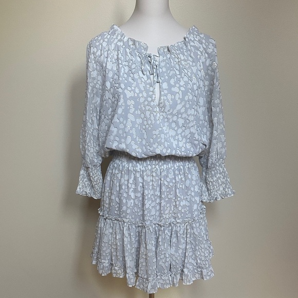 Buddy Love White Mini Dress with Ruffles - Picture 1 of 6